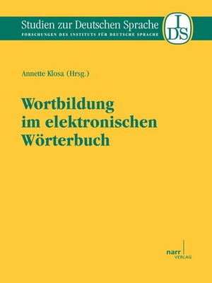 cover image of Wortbildung im elektronischen Wörterbuch